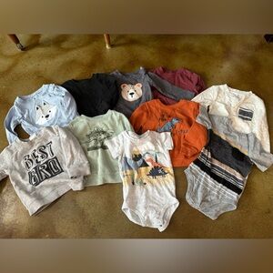 Toddler 12-18 month Assorted Baby Onesies and Sweatshirts bundle lot